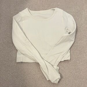 Lululemon ivory ebb to street long sleeve